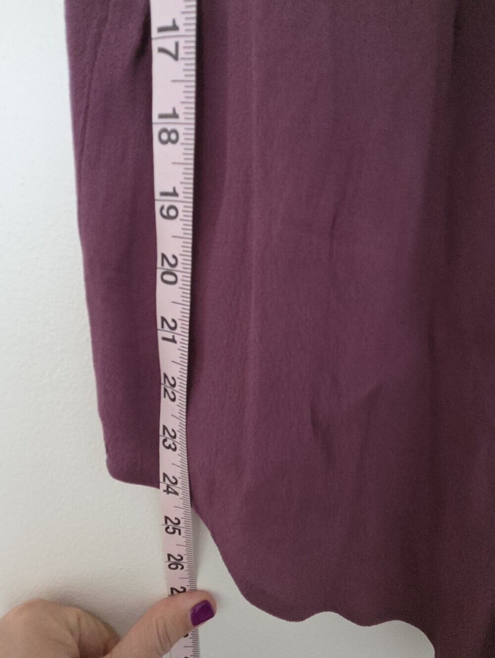 NWT 41 Hawthorne Sleeveless Sheer Blouse Large- Plum Button Up - Picture 3 of 8